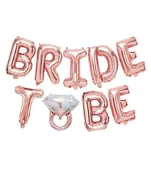 Highland Rose Gold Bride to be Foil Banner for Bridal Shower - 18 inches