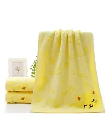 Sunbaby Kids Bamboo Towel Buy 1 Get 1 Free - Yellow