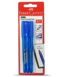 Faber-Castell Ball Point Pen Set of 3 - Blue