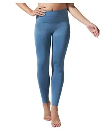 Mums & Bumps Blanqi Hipster Postpartum Support Leggings - Oil Blue