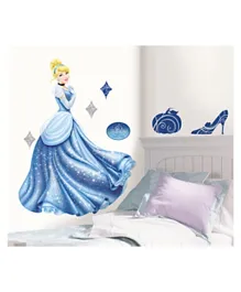 RoomMates Disney Princess Cinderella Glamour Peel & Stick Giant Wall Decal - Blue