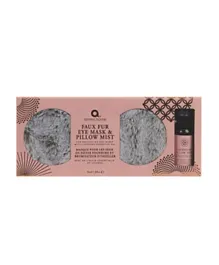 Aroma Home Faux Fur Eye Mask and Pillow Mist Set - Grey
