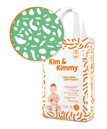 Kim & Kimmy Green Dalmatian Diapers Size 3 - Pack of 60