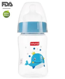Babyhug Wide Neck Sterilizable Polypropylene Feeding Bottle Blue - 150mL