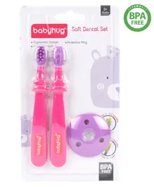 Babyhug Soft Dental Set - Pink Purple