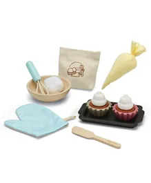Plan Toys Sustainable Play Wooden Cupcake Set - Multicolor