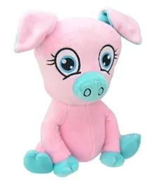 Wild Planet Cute Friends Plush Toy Papaya The Puppy - Pink & Blue