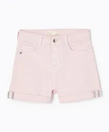Zippy Twill Shorts - Light Pink