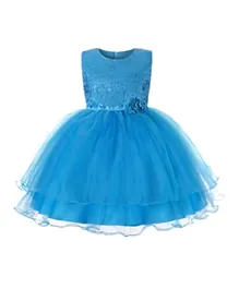 دي دانيلا فستان الأميرة المُزين للحفلات - أزرق
