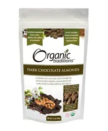 Organic Traditions Dark Chocolate Almonds - 100g