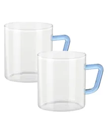 Borosil Vision Classic Blue Mug Set of 2 - 190ml