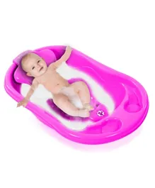 Sunbaby Anti Slip Bathtub with Bath Toddler Seat Sling Combo Pack -  Pink