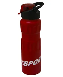 Sarvah Sports Bottle Metal With Flap Red - 750ml