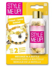 Style Me Up Message In A Bottle Friendship - Yellow