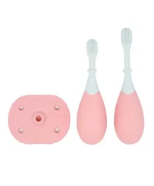 Marcus and Marcus Palm Grasp Toddler Training Toothbrush - Pink