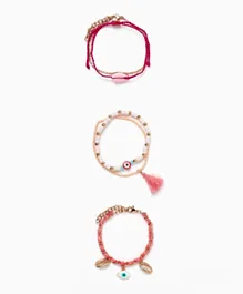Zippy Pack Beaded Bracelets For Girls Whelks - Pack Of 5