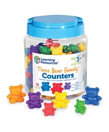 Learning Resources Three Bear Family Rainbow Counters -Pack of 96