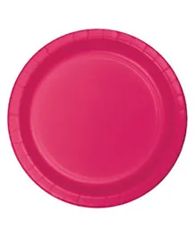 Creative Converting Touch of Color Lunch Plate Small Hot Magenta Pack of 24 - 7 Inches