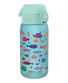 أيون8 - قارورة ماء للأطفال خالية من BPA ومانعة للتسريب بتصميم سمك - 350 مل