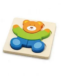 Viga Wooden Handy Bear Block Puzzle - 4 Pieces