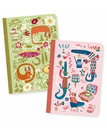 Djeco Asa Little Notebook Pack of 2 - Multicolor