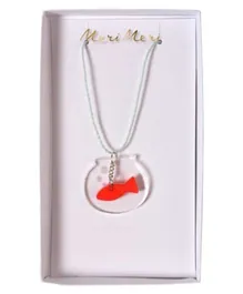 Meri Meri Fish Bowl Necklace - Red