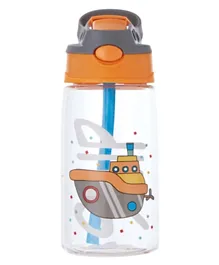 زجاجة ماء للأطفال بونجور سيب بوكس مع مصاصة بيضاء - 400 مل