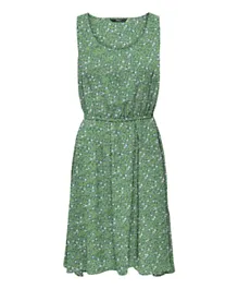 Only Maternity Floral Sleeveless Maternity Dress - Green