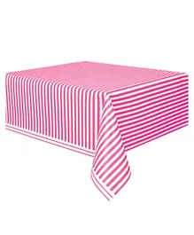 Unique Hot  Stripes Table Cover - Pink