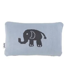 Pluchi Knitted Baby Pillow Cover Elephant - Blue