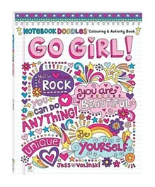 Notebook Doodles: Go Girl! Colouring & Activity Book - English