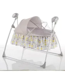 Mama Love Soothing Motions Bassinet - Grey