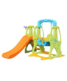 Little Angel Kids Toys Slide and Swing - Green