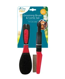 Evriholder Paws First Grooming Brush & Comb Set