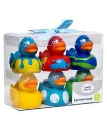 Luvable Friends Printed Rubber Ducks Pack - 6 Piece
