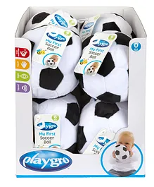 Playgro My First B&W Soccer Ball Soft Toy - 12 cm