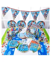 Highland  Paw Patrol Theme Disposable Tableware Party Set  for 10 People
