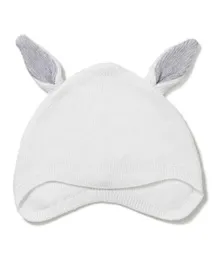Kit & Kin Baby Bunny Hat - White
