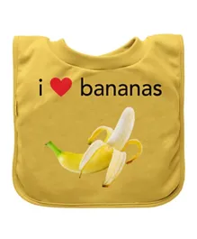 Green Sprouts Pull Over Food Bib - Yellow Bananas