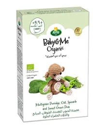 Arla Baby & Me Organic Multigrain Porridge Spinach & Sweet Peas - 210g