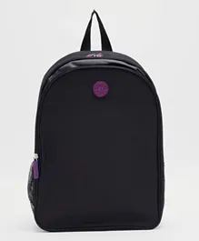 Aeropostale Aero 2 Compartment Backpack With Brand Logo Black - 6 Inch