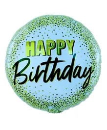 Italo Happy Birthday Round Foil Balloon - 18 Inch