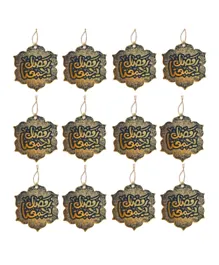 Highland Eid Mubarak Gift Tags Arabic - 12 Pieces