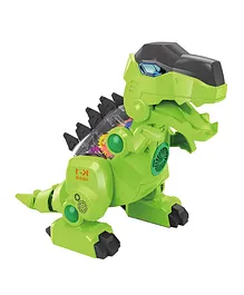 Baybee Kids Transparent Dinosaur Toy Green - 18 cm