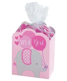 Party Centre Baby Shower Pink Favor Box Kit - Pack of 8