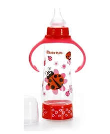 Baby Plus  Bottle with Nipple Red - 240 ml
