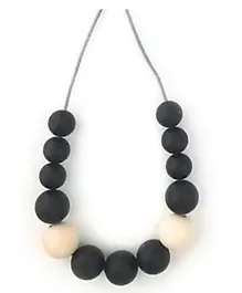 One.Chew.Three Evie Teething Necklace - Black