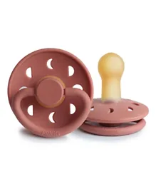 FRIGG Moon Phase Latex Baby Pacifier 1-Pack Powder blush - Size 2