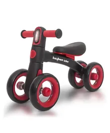 بايبي - دراجة توازن للأطفال بـ 4 عجلات - أحمر