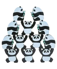 Highland Wooden Panda Stacking & Balancing Montessori Toy for Kids - Pack of 12